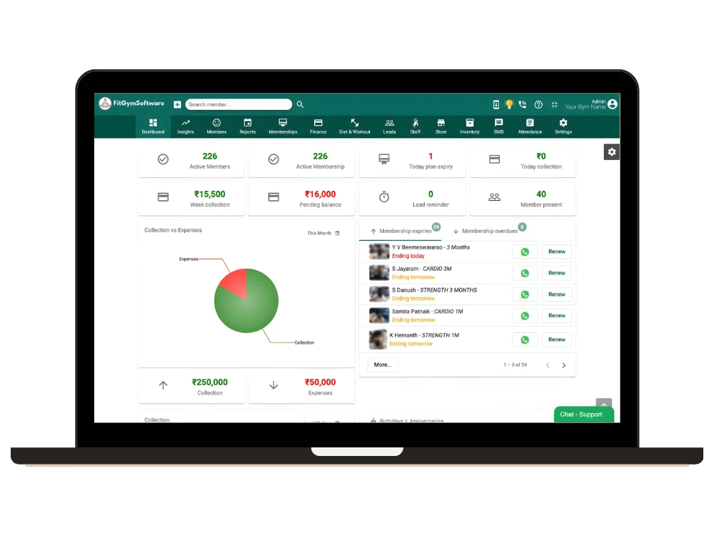 FitGymSoftware® UI
