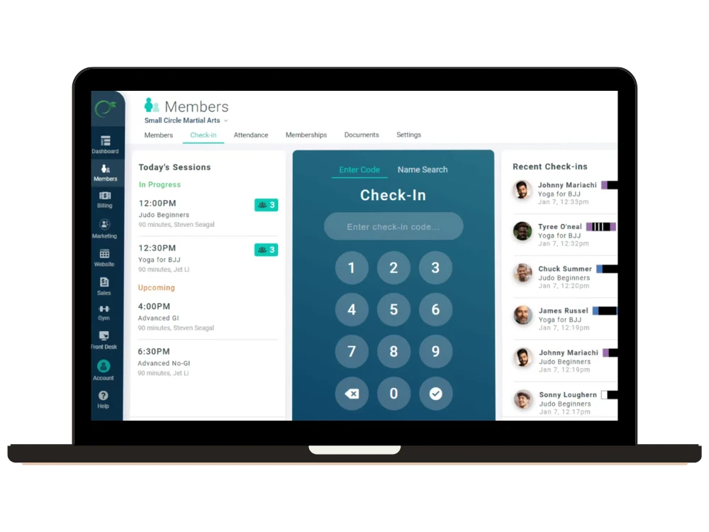 GymDesk UI