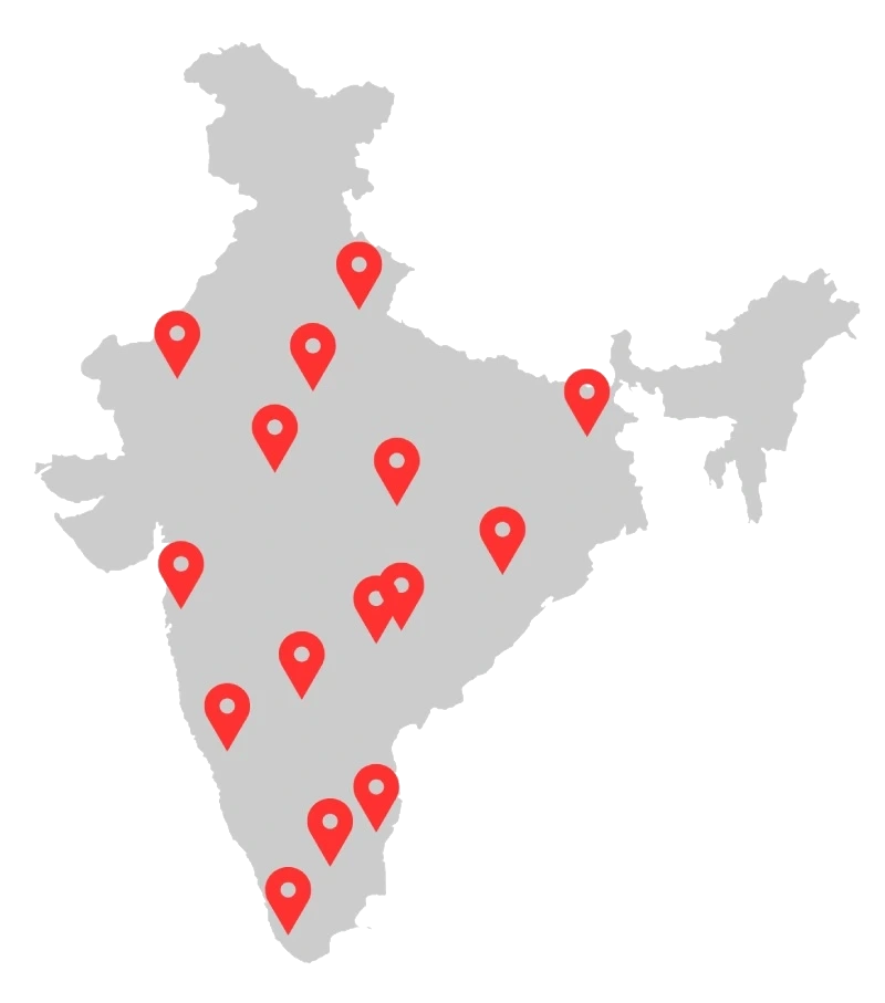 Clients In India Map