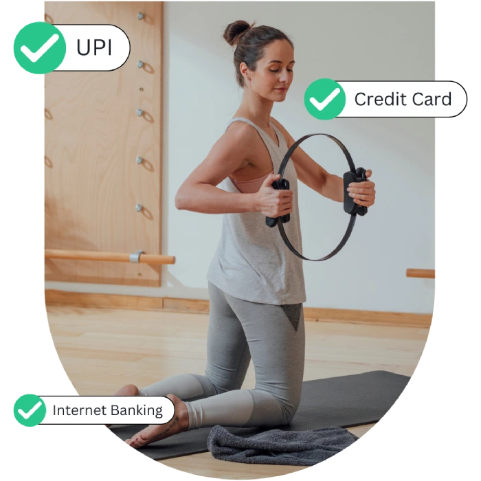Billing screenshot from pilates studio management software