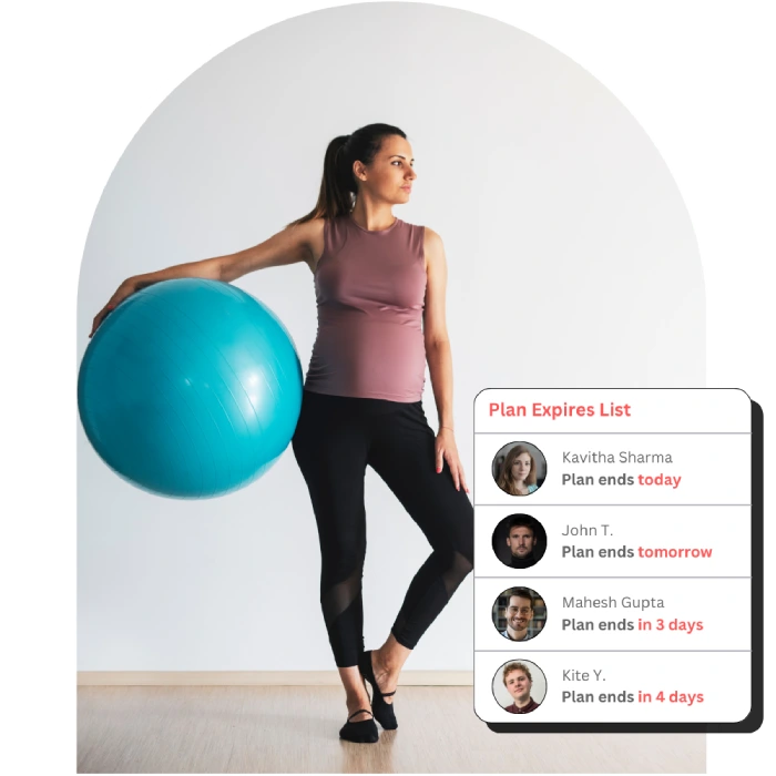 client management view in pilates studio management software