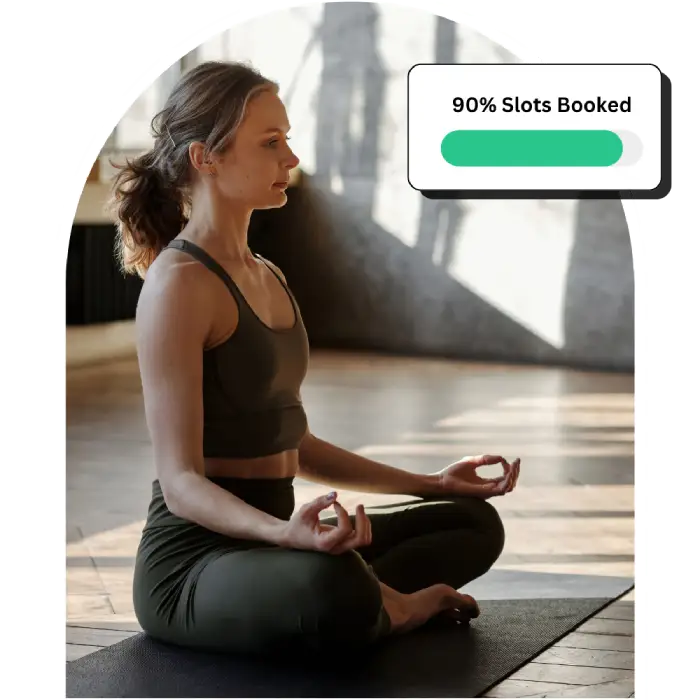 Scheduling screenshot in yoga studio software