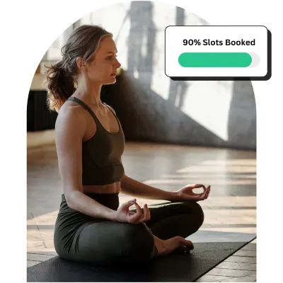 Scheduling screenshot in yoga studio software